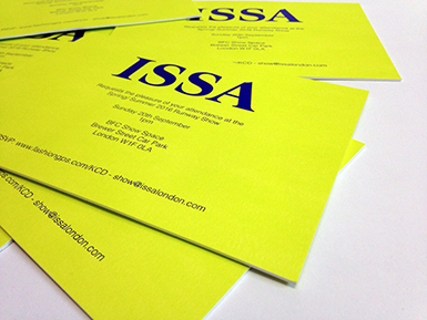 New ISSA invitation